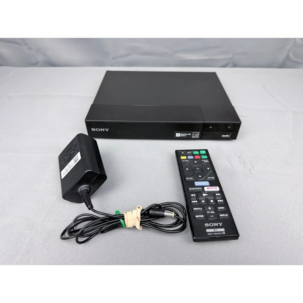 Sony BDP-S3700 Blu-ray DVD Player Wi-Fi Streaming Black with Remote RMT-VB200U